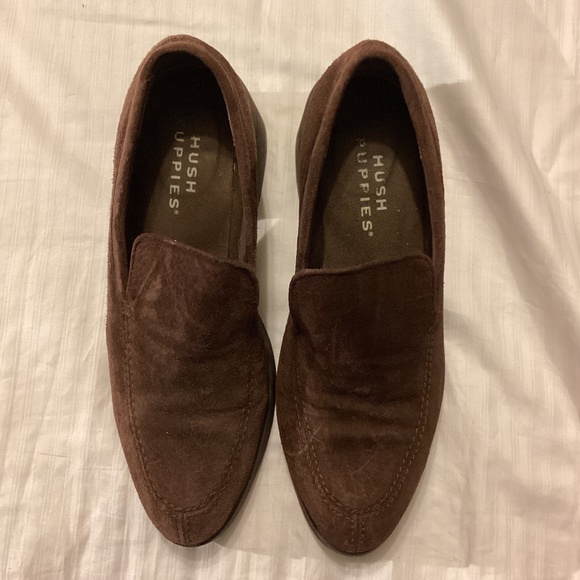 Vintage Hush Puppies brown suede Oxfords 7M - Picture 1 of 8